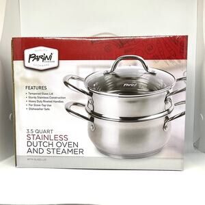 Parini 3.5 Quart Dutch Oven & Steamer